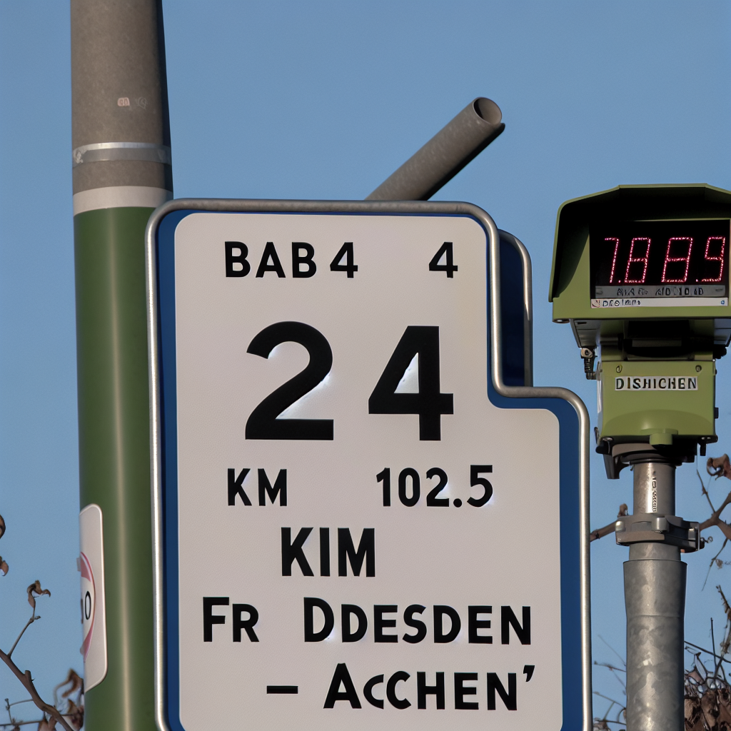 Messstelle BAB 4, km 102.5, FR Dresden - Aachen