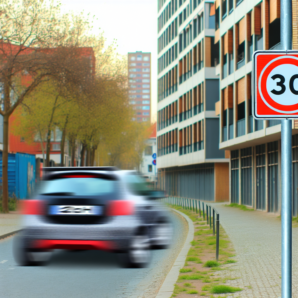 Bußgeld 30 km/h Zone