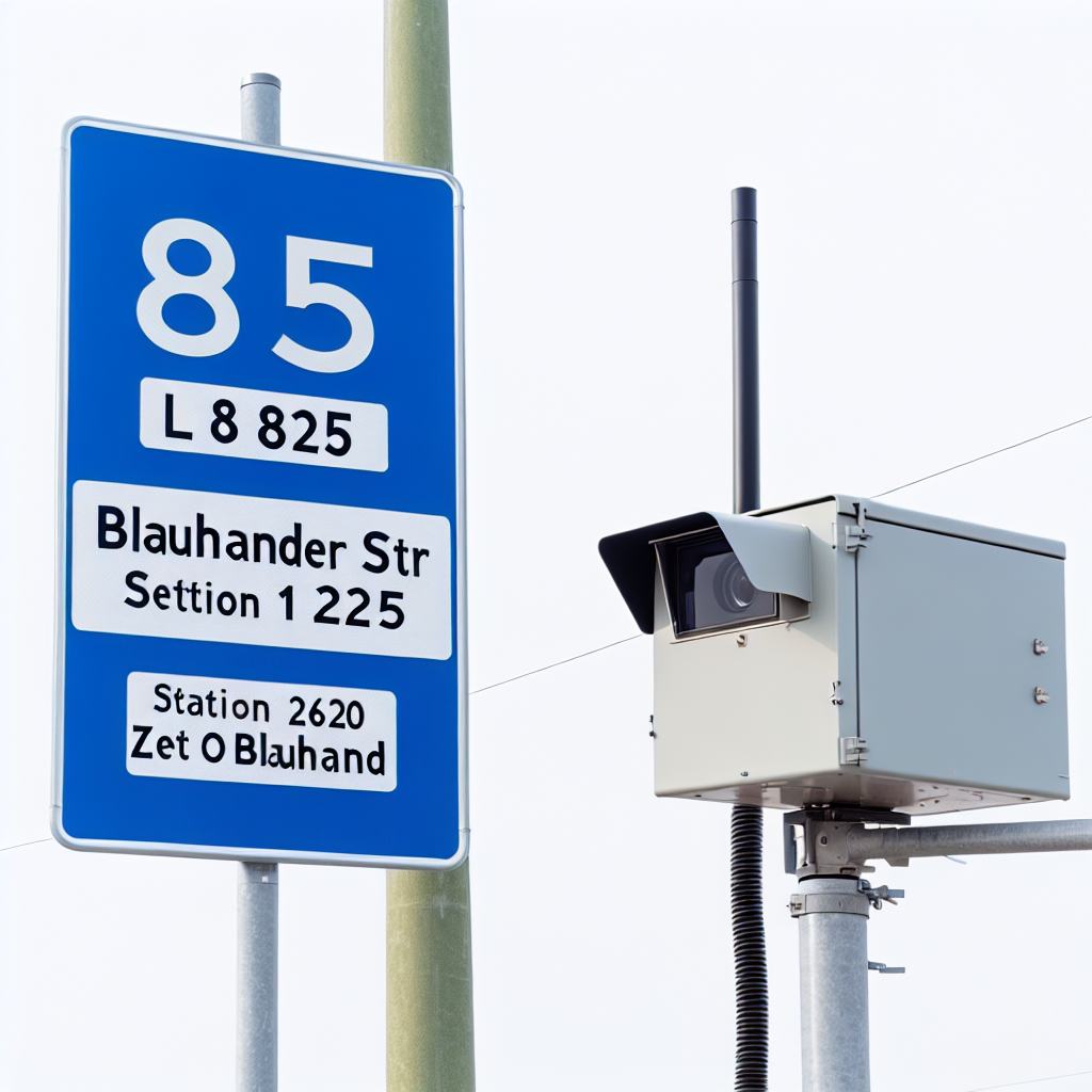 Messstelle L 815, Blauhander Str, Abschnitt 225, Station 1.216, 26340 Zetel OT Blauhand