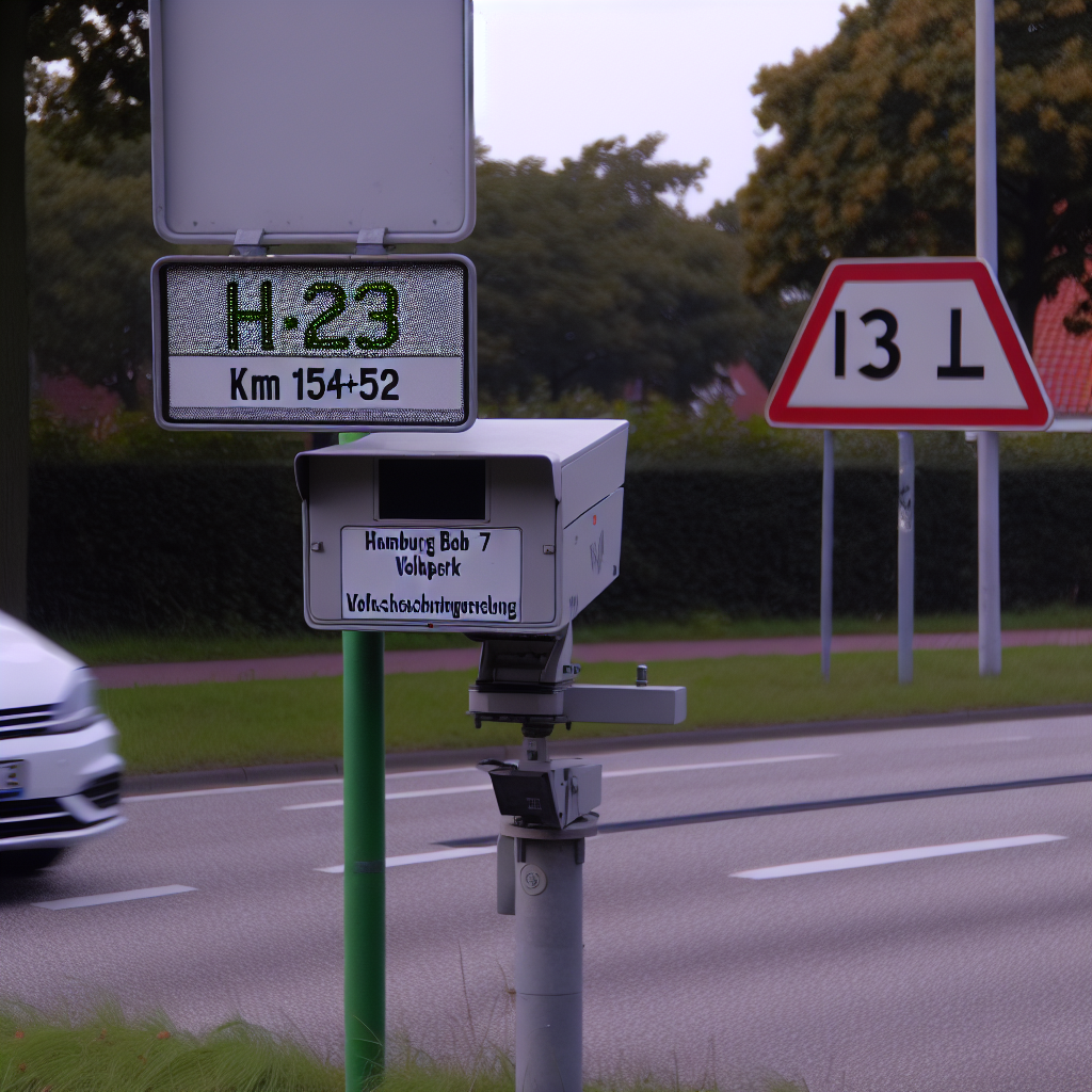 Messstelle Hamburg BAB 7, AS Volkspark bei km 152+52 i. R: Süden