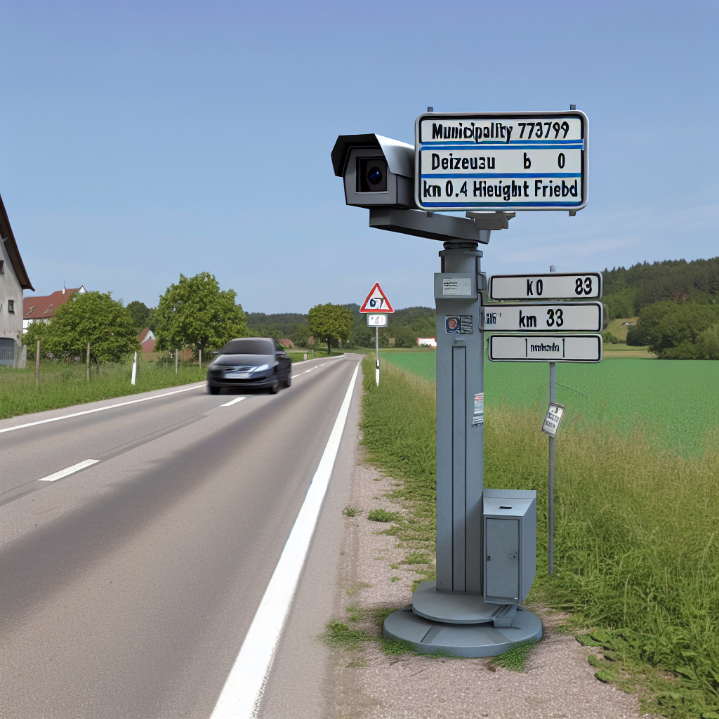 Messstelle Gem. 73779, Deizisau, B 10 in Rtg. Stuttgart bei km 0.4 Höhe Freibd