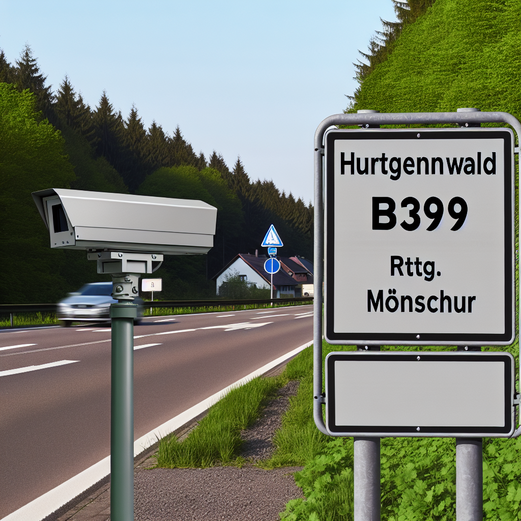 Messstelle Hürtgenwald-Hürtgen, Höhenstr.m B399, Rtg. Monschau