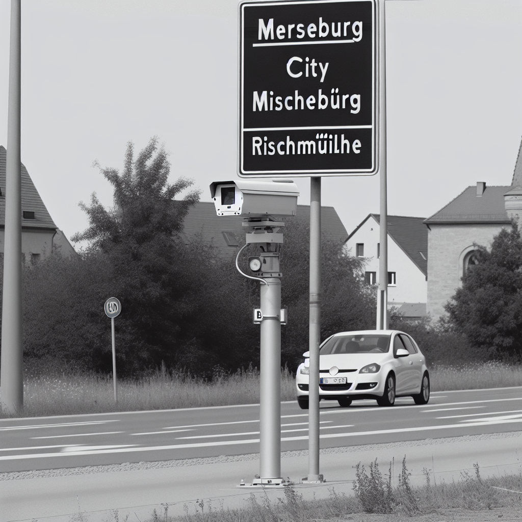 Messstelle Merseburg, Stadt , Stadt Merseburg B 181 Rischmühle Ri. Leipzi