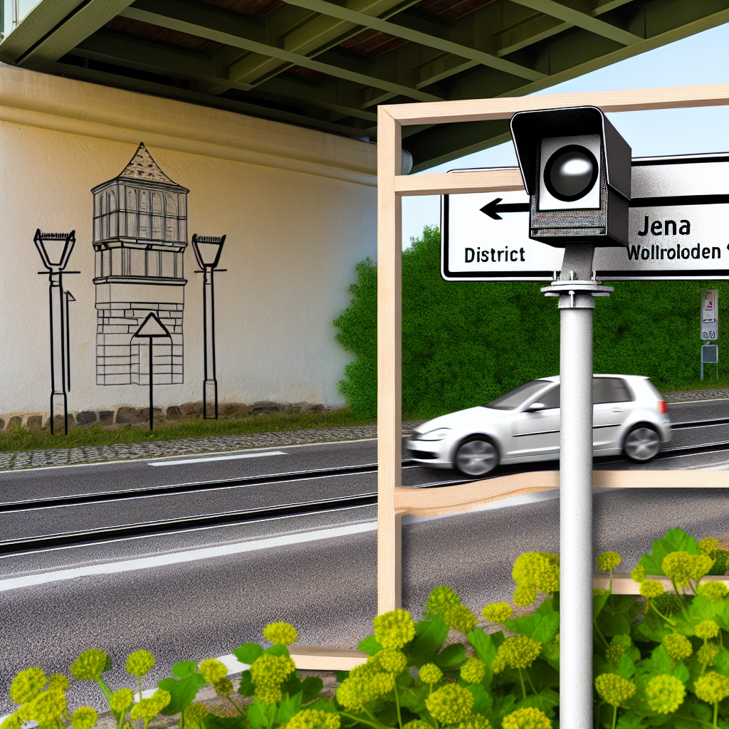 Messstelle Jena, Höhe Wollnitz, Stadtrodaer Str. unter Brücke, FR Ortsausgang