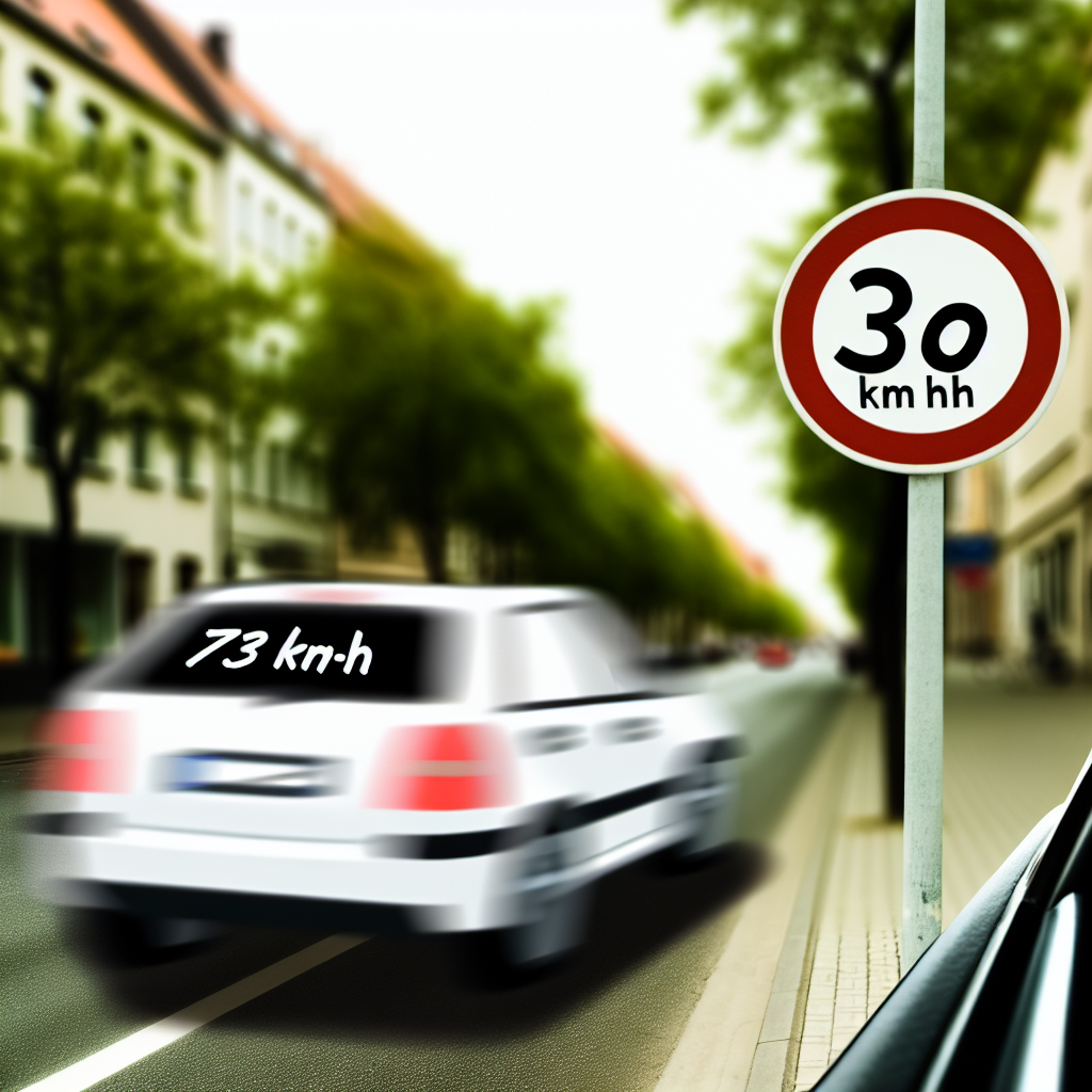 Bußgeld 30 km/h