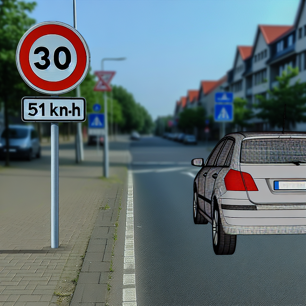 Bußgeld 30 km/h Zone