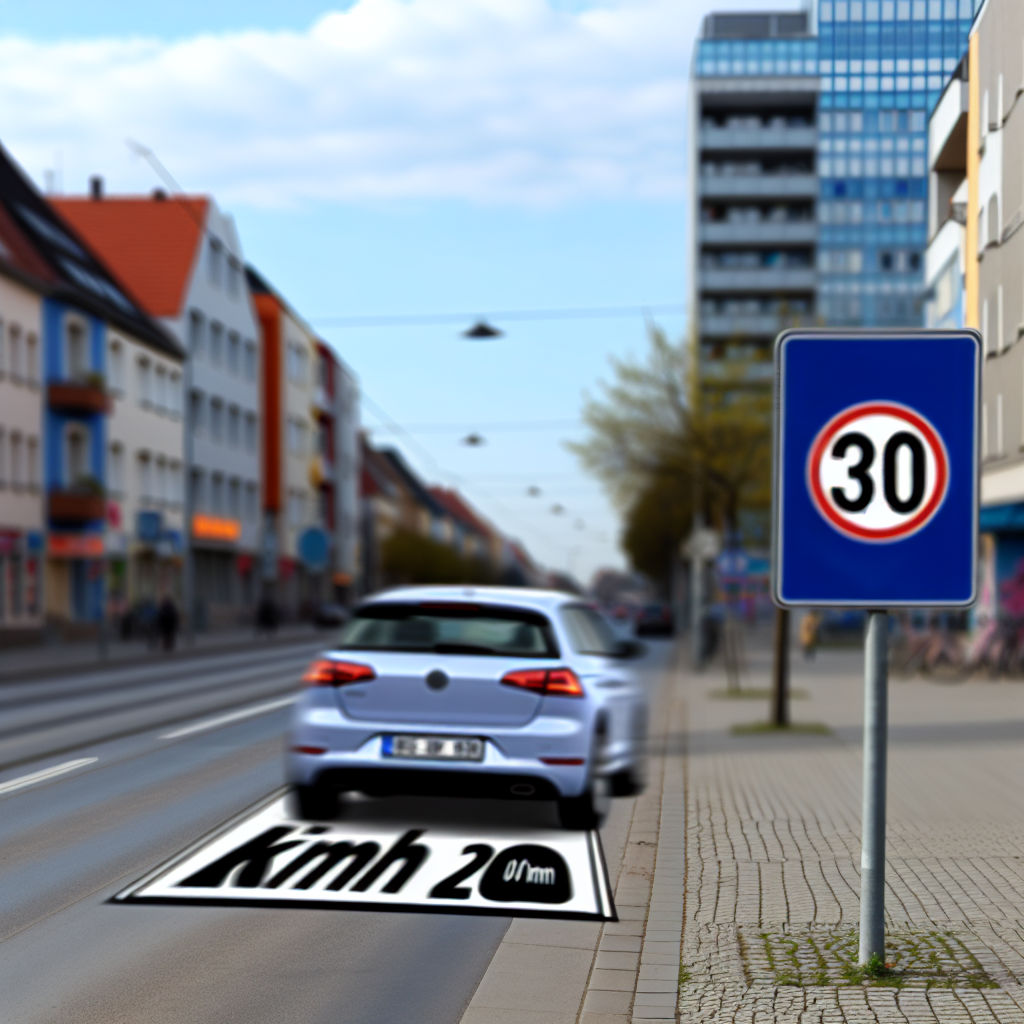 Bußgeld 30 km/h Zone