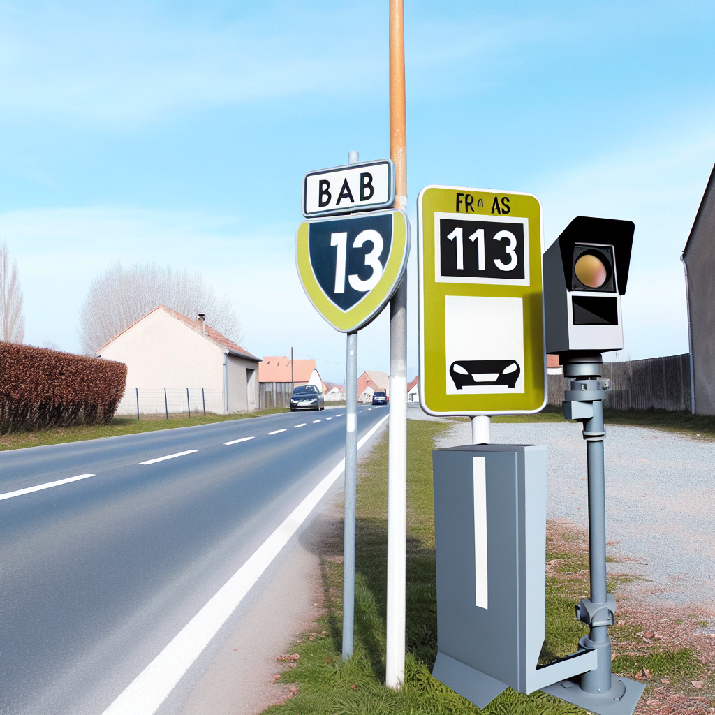 Messstelle BAB 13, km 113.3, in FR AS Ortsrand