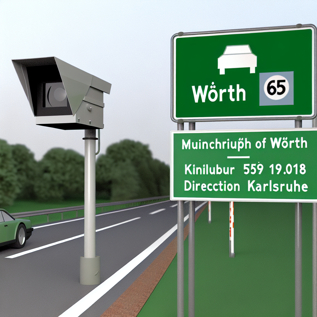 Messstelle Wörth, Gem. Wörth, BAB 65 - km 159.018 FR Karlsruhe