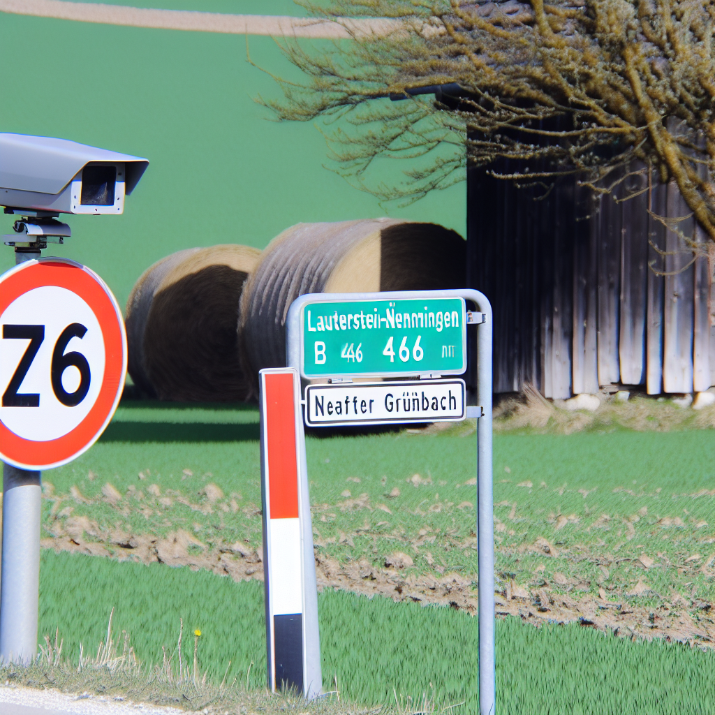 Messstelle 73111 Lauterstein-Nenningen, B 466, Höhe Bauernhof, Rtg. Grünbach