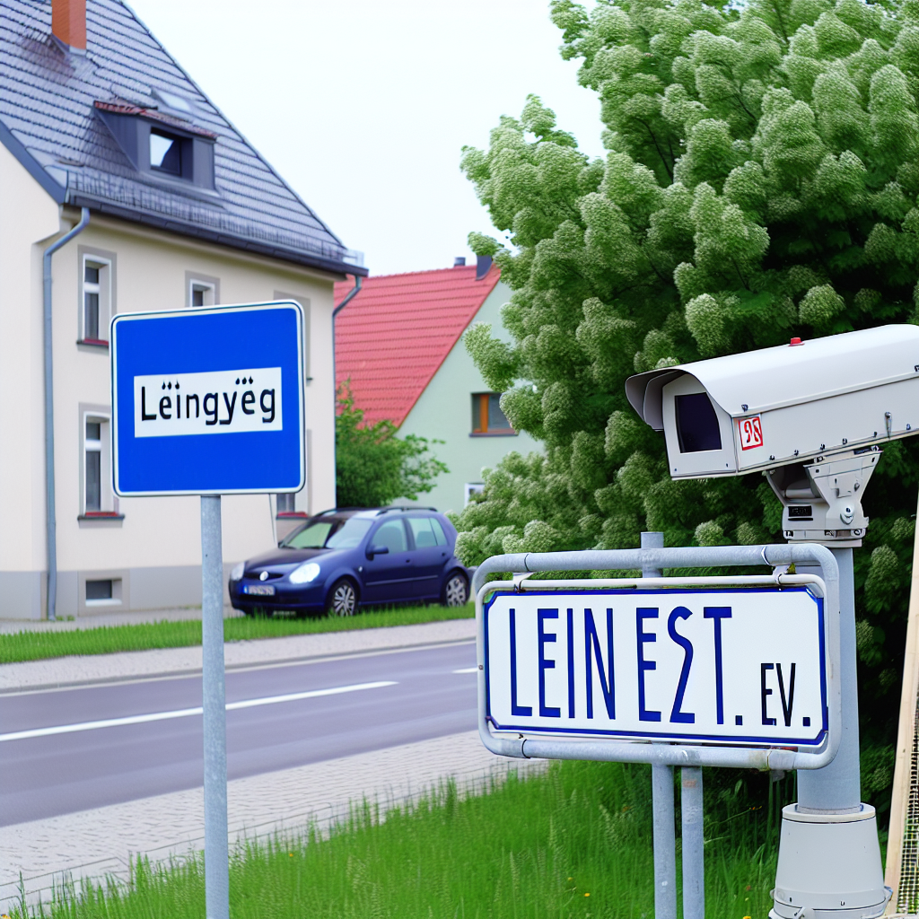 Messstelle Leipzig, vor dem Grundstück Leinestr. KGV Leinestr. E.V.