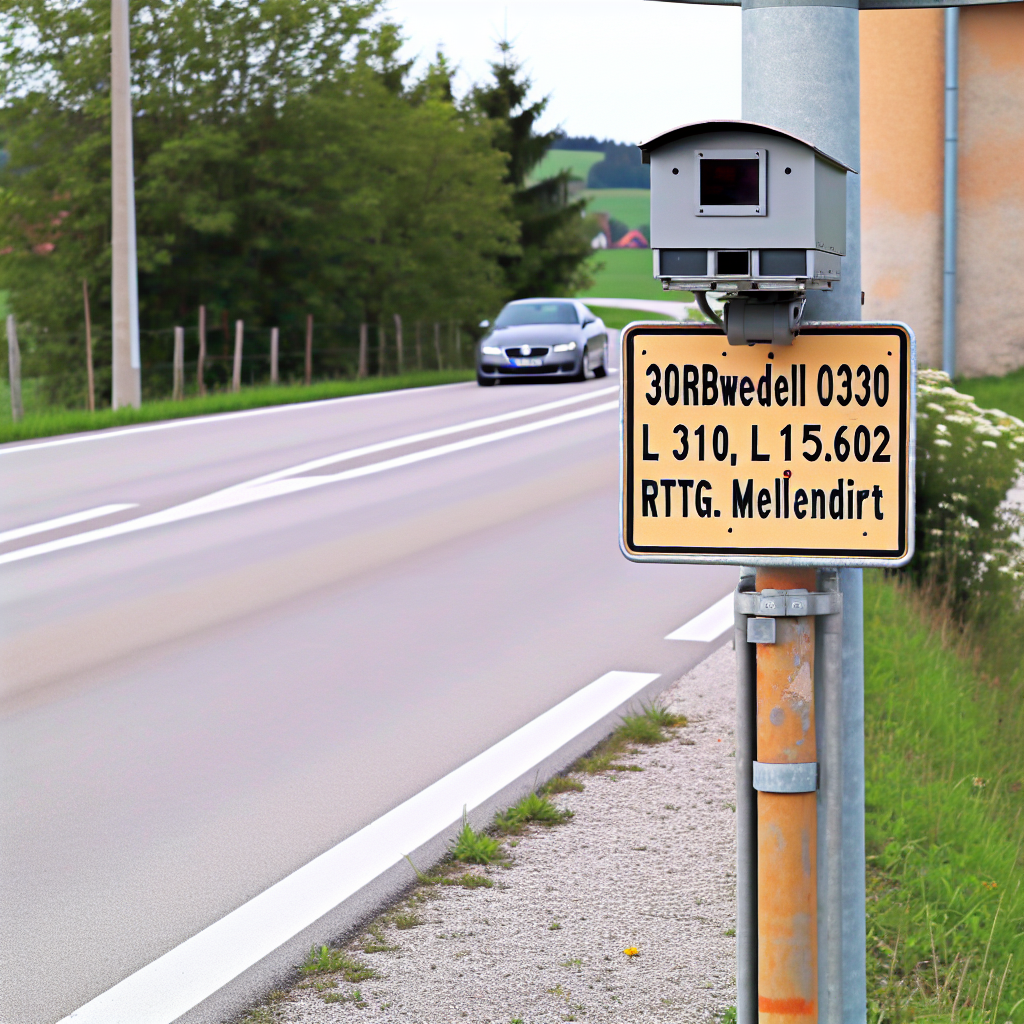 Messstelle 30938 Burgwedel OT Fuhrberg, Celler Str., L 310, km 15.602, Rtg. Mellendirf