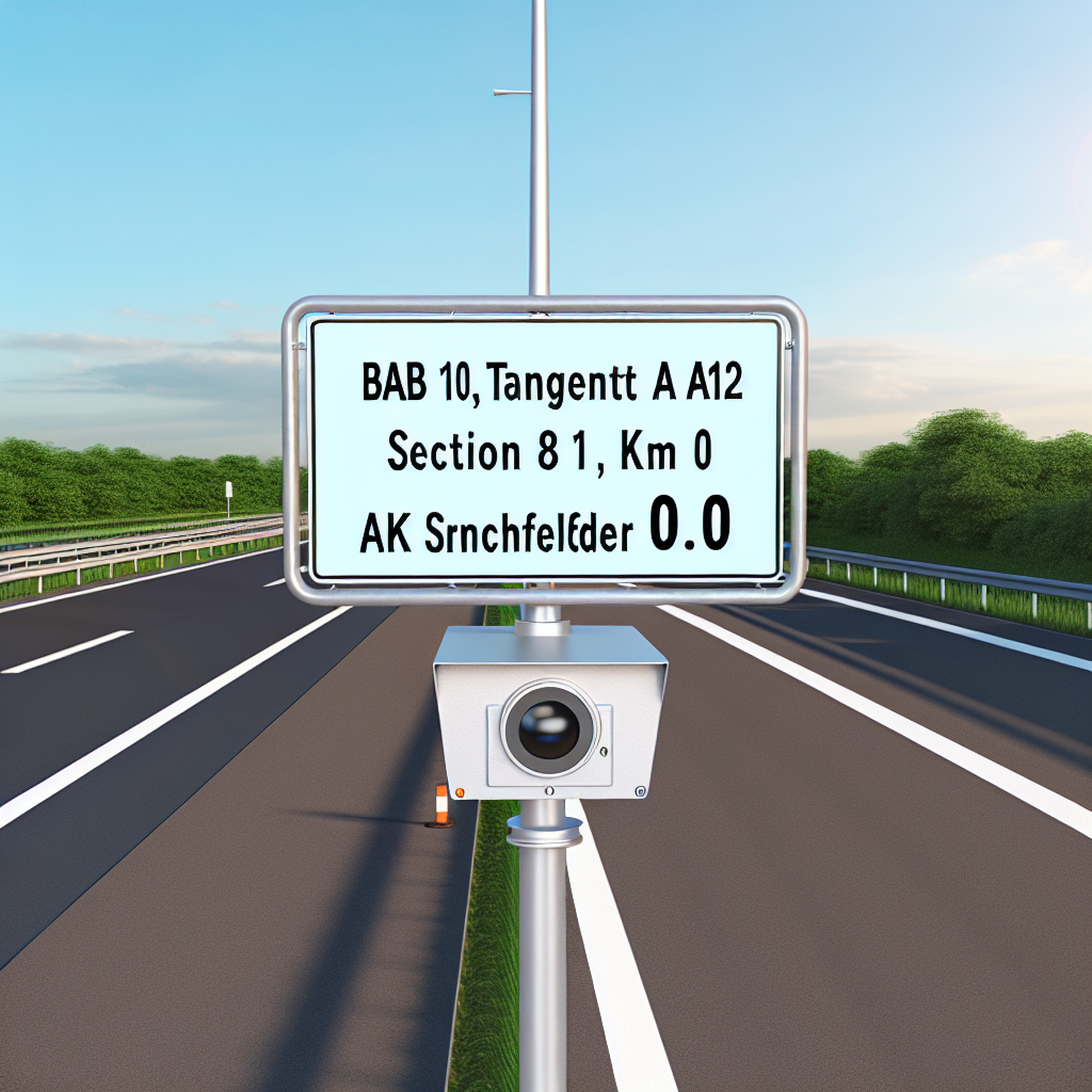 Messstelle BAB 10, Tangente A12 zu A10, Abs. 81, km 0.0, in FR AK Schönfelder Kreuz