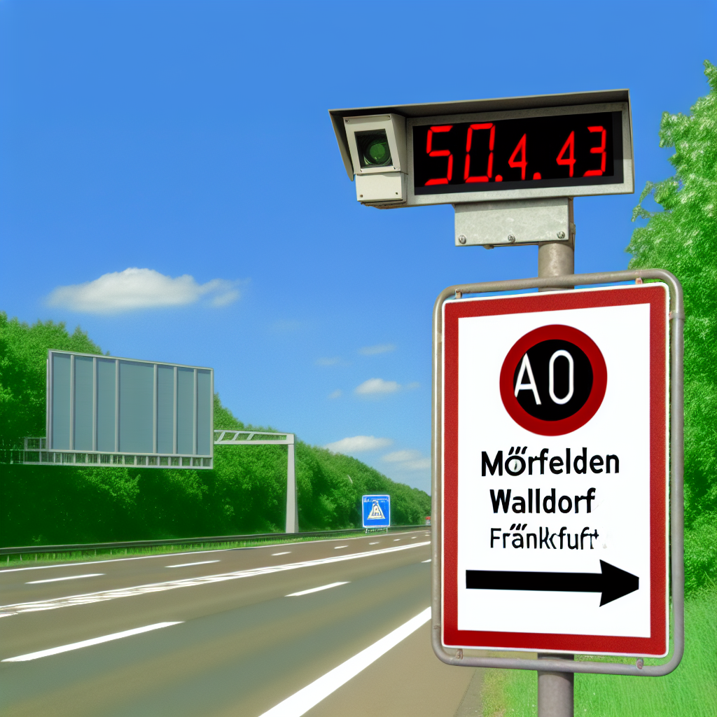 Messstelle Mörfelden Walldorf, A 5, km 504.043, Fahrtrichtung Frankfurt