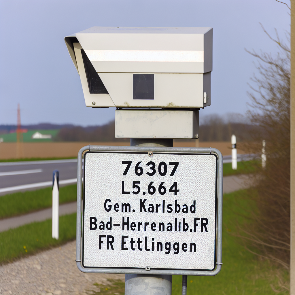 Messstelle 76307 Gem. Karlsbad, L564, KM 1.000, FR Bad-Herrenalb - Ettlingen