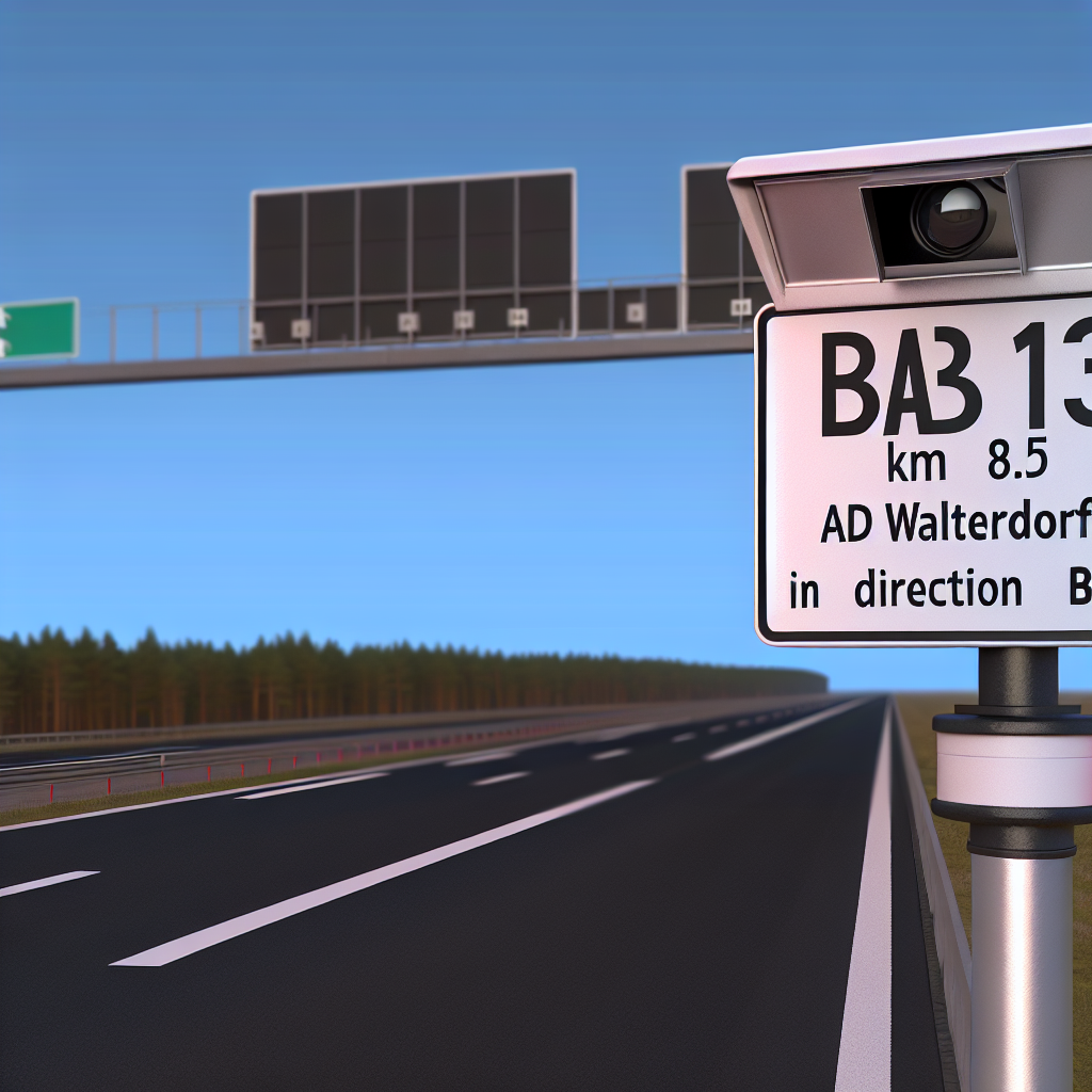 Messstelle BAB 113, km 8.5, zw. AD Walterdorf und Berlin, in FR Berlin