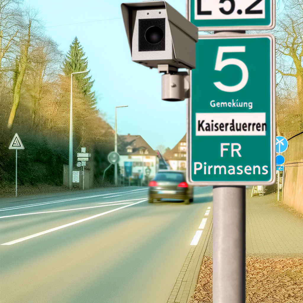 Messstelle Kaiserslautern, L 502, Gemerkung Kaiserslautern, Höhe km 0.5, FR Pirmasens
