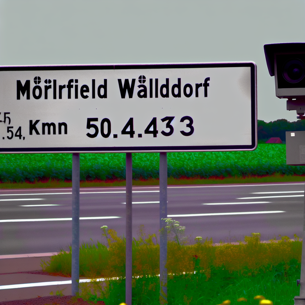 Messstelle Mörfeld Walldorf, A5, km 504.043, Fahrtrichtung Frankfurt