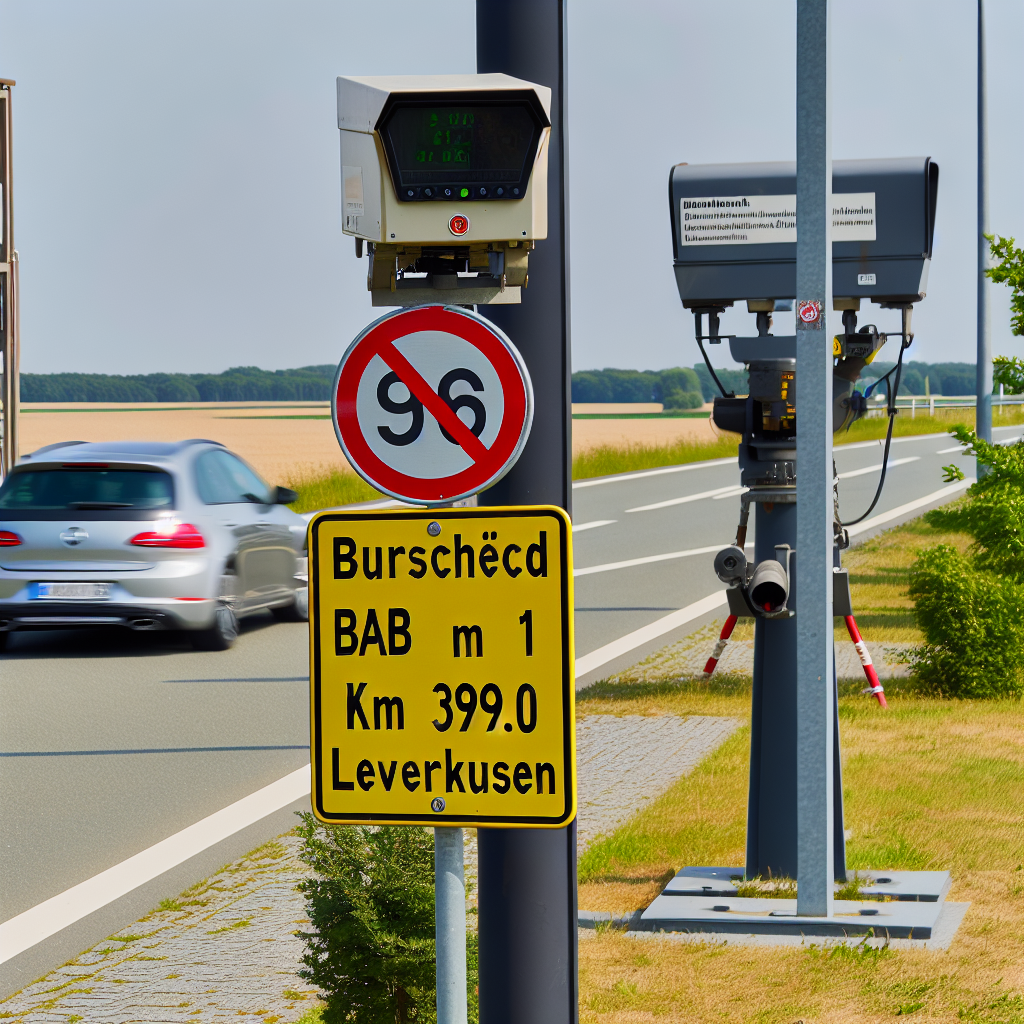 Messstelle Burscheid, Mittlere Spur, BAB 1, km 396.0, Fahrtr. Leverkusen