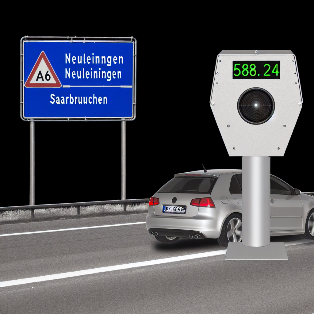 Messstelle Neuleiningen, Gem. Neuleiningen, A6, bei KM 588.24, FR Saarbrücken