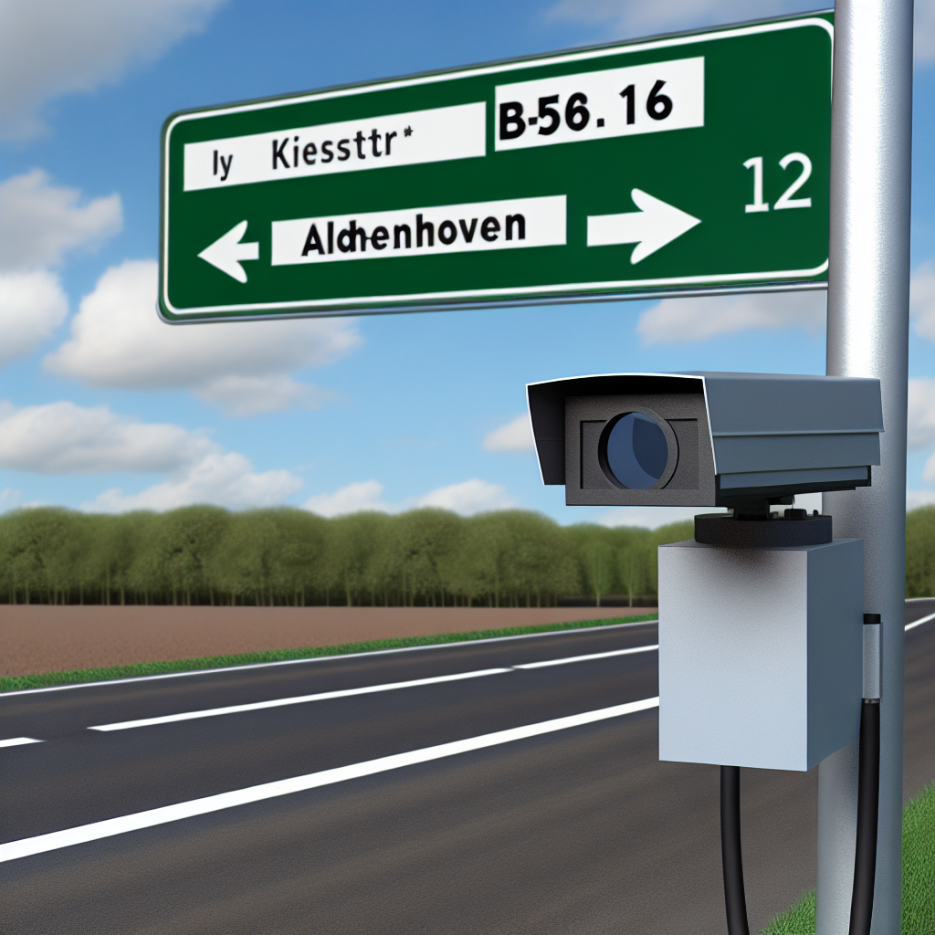 Messstelle Aldenhoven, B56 bei Freialdenhoven, im Bereich EInm. der Kreisstr. 12, Rtg. Aldenhoven