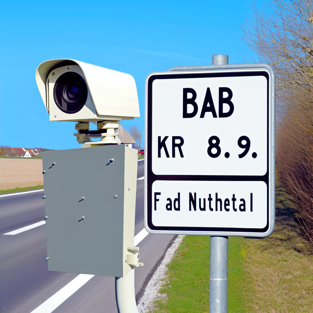 Messstelle BAB 10, km 83.9, in FR AD Nuthetal
