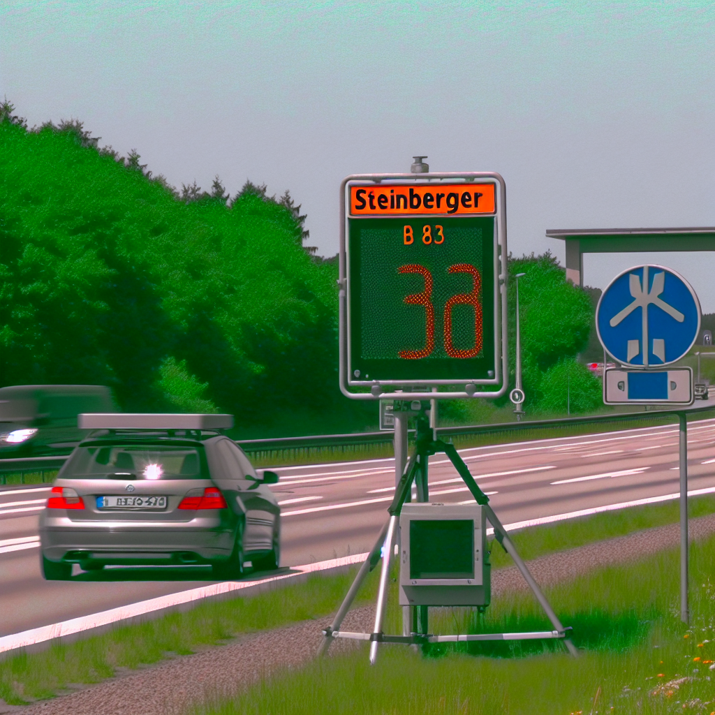 Messstelle Steinberger, B 83, vor Kreuzung mit B 238, L 442, FR Hameln