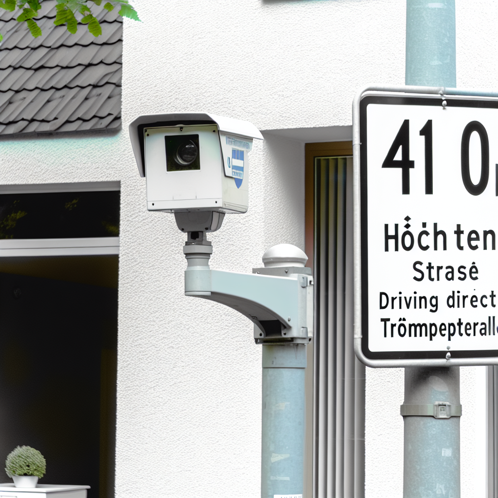 Messstelle 41189 Mönchengladbach, Hochstadenstraße Höhe Hausnr. 110 Fahrtrichtung Trompeterallee