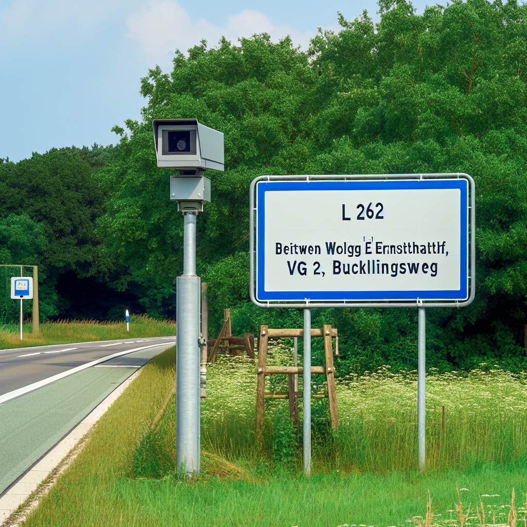 Messstelle L 262, zw. Wolgast und, Groß Ernsthof, i. R. VG 22, Bücklingsweg